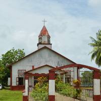Moravian church near Waspam, Nicaragua.